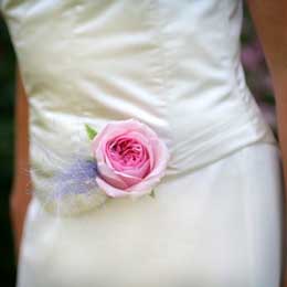 Rose waist corsage